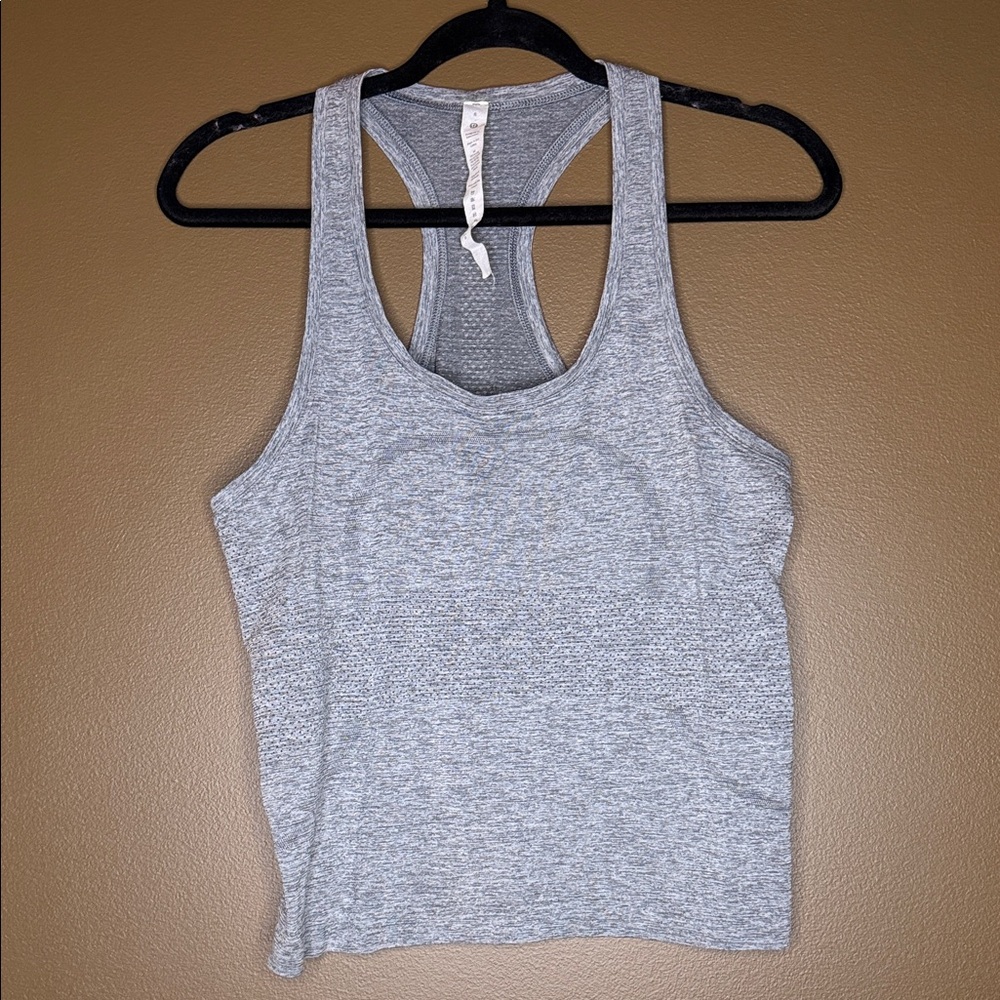 lululemon athletica Grey Racerback Tank Top